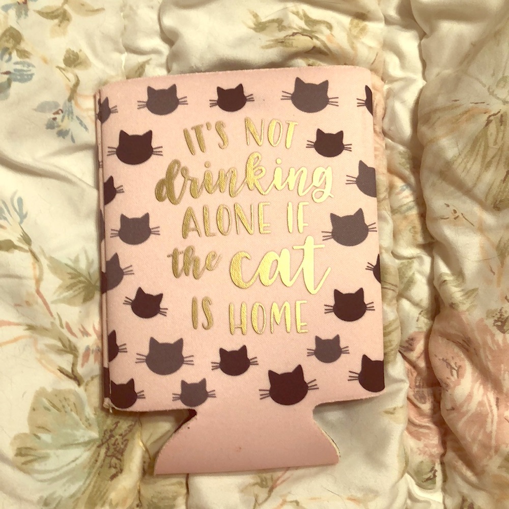 Cat Wine Coozie